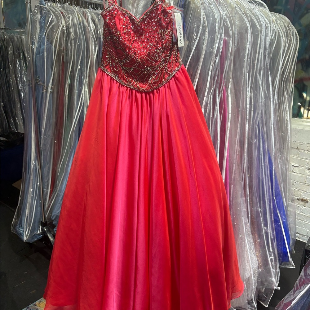 Tiffany Designs Radiant Red Formal Kids Dress